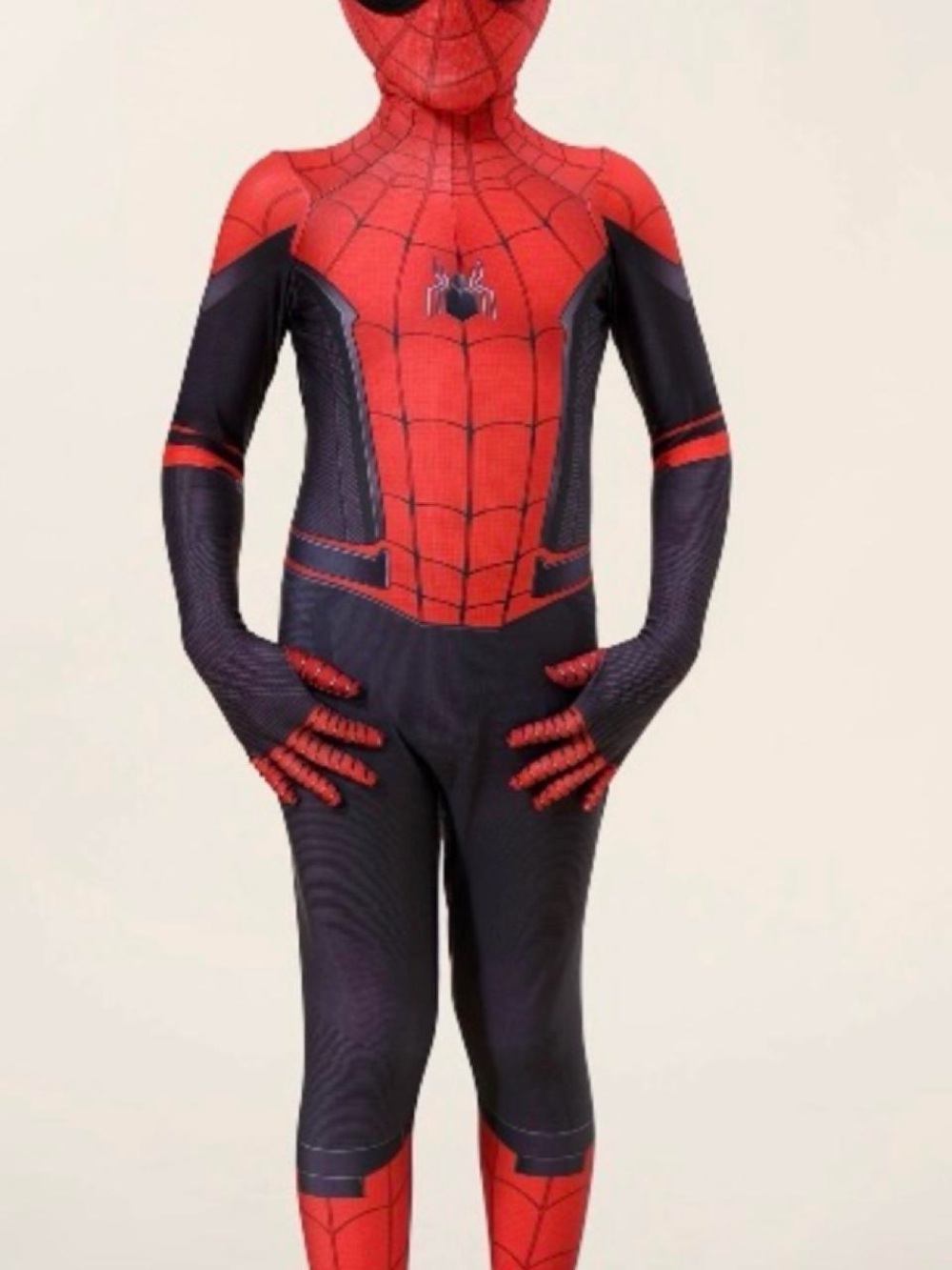 Spider-Inspired Red & Black Kids Costume - Brand: